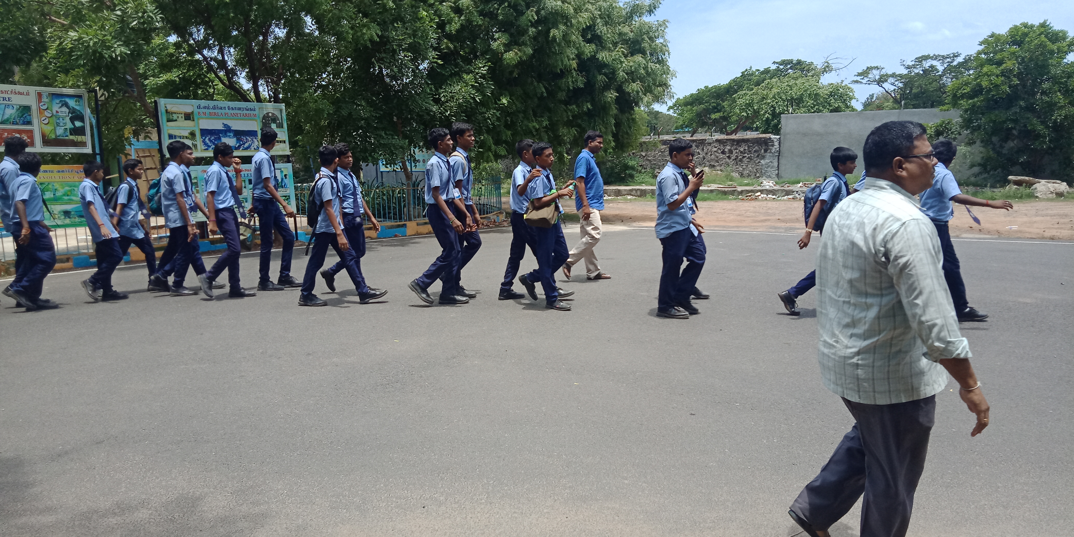 Police Cadet  Students in Field